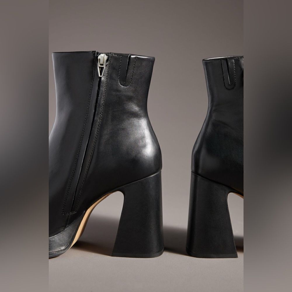 NEW ANTHROPOLIGIE X DOLCE VITA LOCHLY PLATFORM BOOTS BLACK - Picture 5 of 8